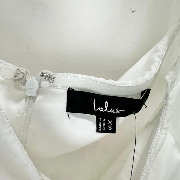 Lulus Darling Image White Chiffon Ruffled Off-the-Shoulder Mini Dress XS NWT - Image 9