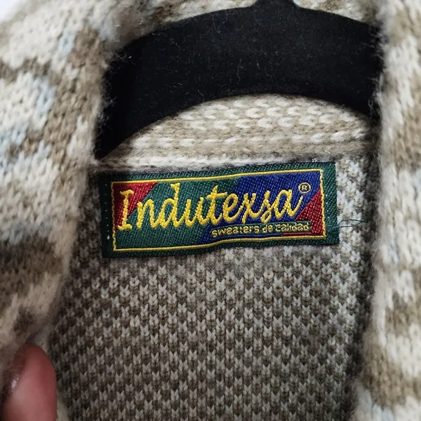 Vintage Cardigan Indutexsa Floral Knit Coastal Grandma Sweater - Image 3