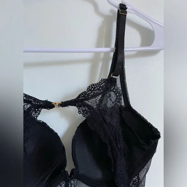 Daisy Fuentes Black Sheer Mesh Bodysuit - Image 5