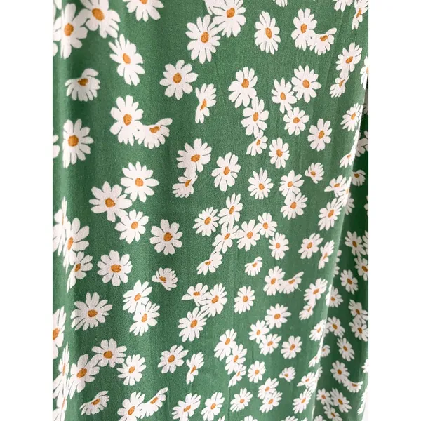Reformation | Seville Dress in Daisy | Green White | Sz S - Image 5