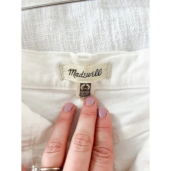 Madewell | The Perfect Vintage Jean Straight Leg | Tile White | Sz 25 - Image 8