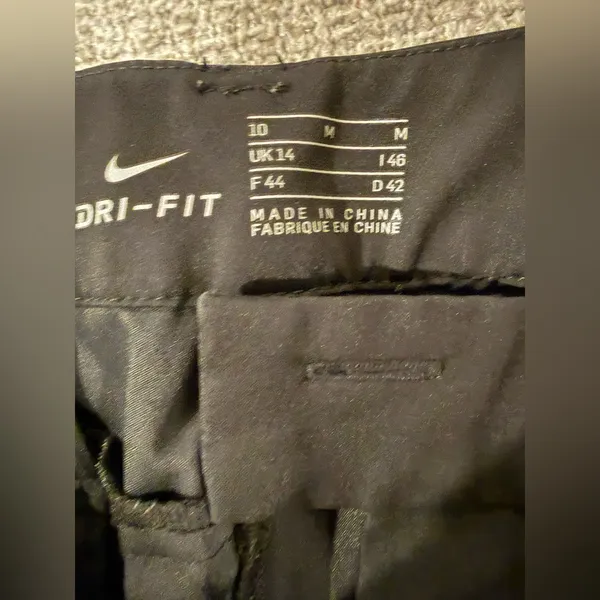 Nike Womens Slim-Fit Dri-Fit Black Golf Pant‎ Size 10 - Image 9