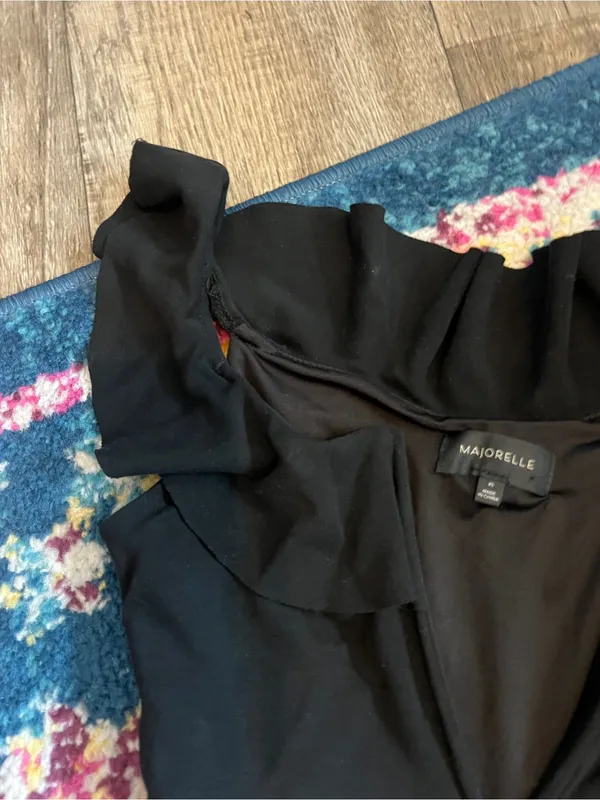 Majorelle Poise Black Off Shoulder Flare Mini Dress Small xs - Image 10
