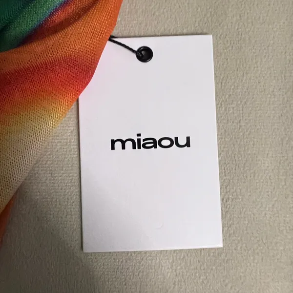 🔥 RARE Miaou “Thermal” Print Sheer Mesh Top – NWT – Size L – Sold Out - Image 3