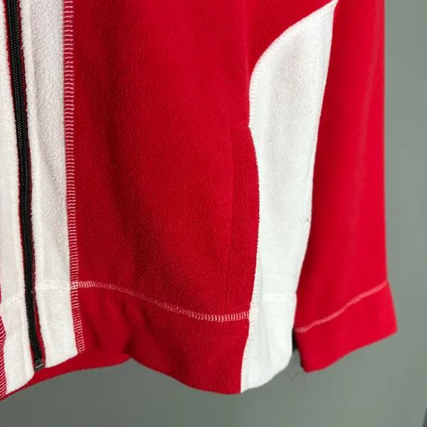 Detroit Red Wings RBX Women's Red & White Fleece Jacket - Size Large - Full Zip - Image 6