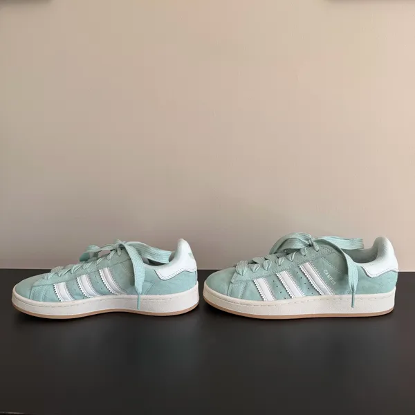Adidas Womens 8 Campus 00s Shoes Ash Green White JQ5752 Casual Sneakers - Image 4