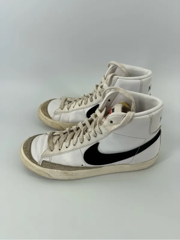 Nike Blazer Mid '77 Vintage CZ1055-100 White Black Shoes 2021 Womens Size 8.5 - Image 4