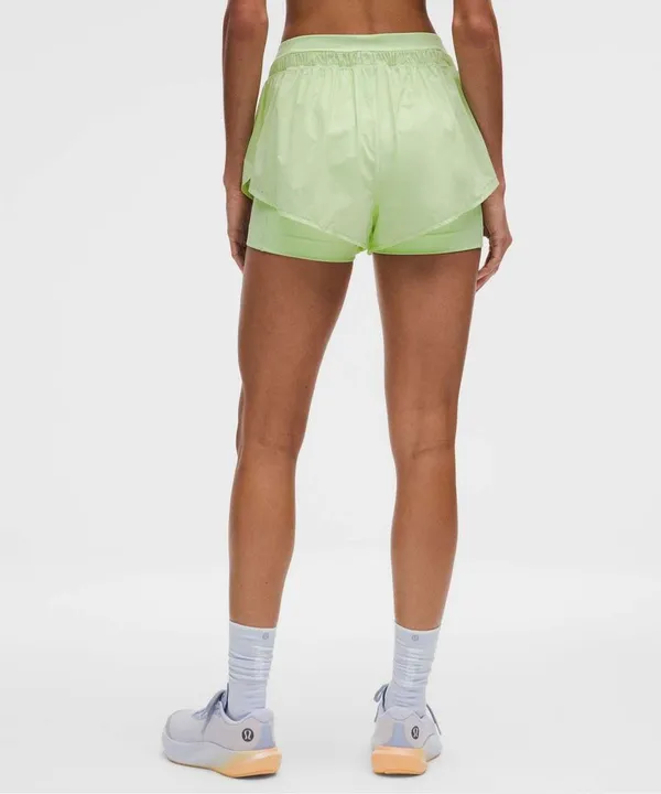 ✨Lululemon Translucent 2-in-1 High-Rise Lemongrass 3” Sz XXS Shorts✨ - Image 5