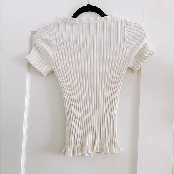 Eesome // Y2K White top - Image 3
