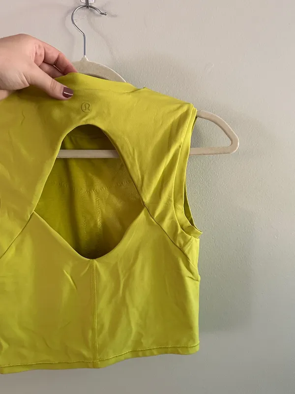 Lululemon Sweat Intention Tank Yellow Serpentine - Image 6