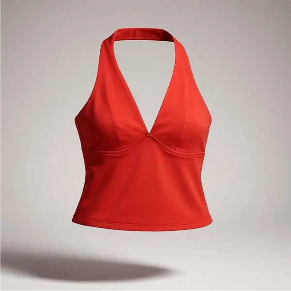 Intimately Free People Still Here Halter Top in Red Size X Small Boho Chic C15‎ - Image 3