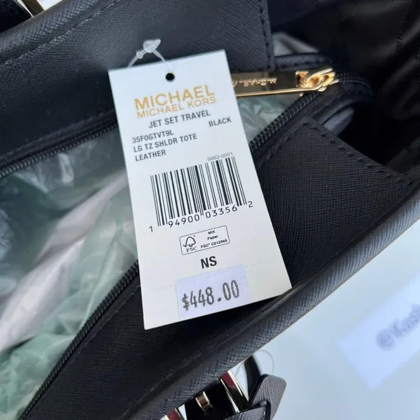 Michael Kors Black Jet Set Travel Large Tote - Image 8