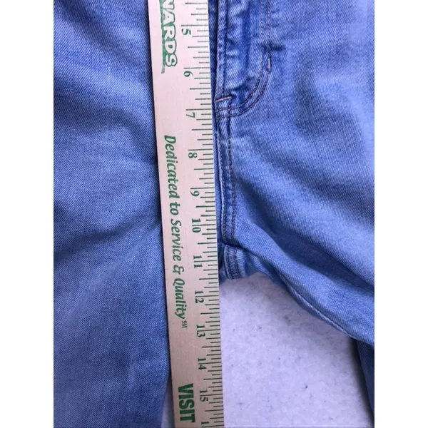 American Eagle Cargo Jeans Women 2 Blue Super High Rise Baggy Wide Leg Stretch - Image 5