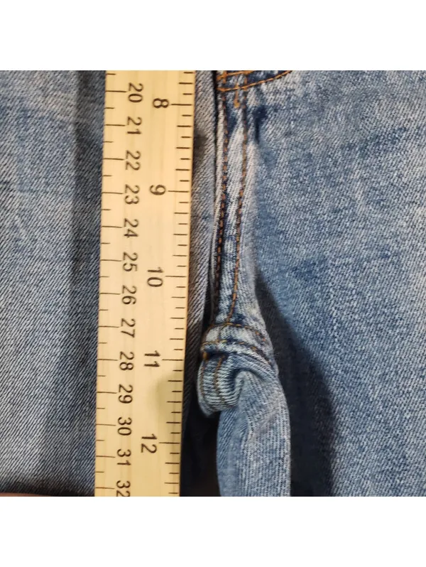 Abercrombie & Fitch The Ankle Straight Ultra High Rise Medium Wash Jeans 24 - Image 5