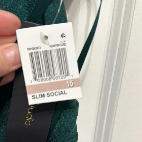 City Studio Green Slip‎ Dress Sleeveless Spaghetti Strap - Image 3