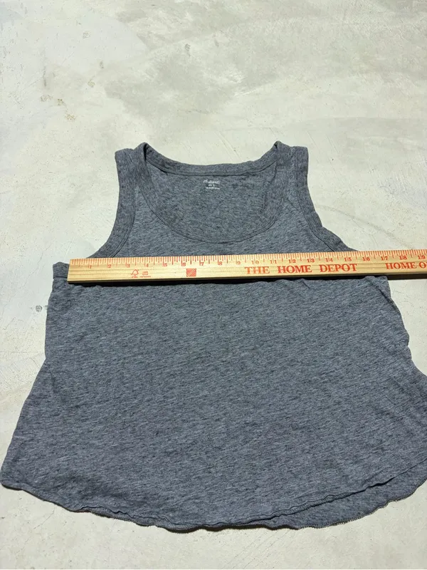 Madewell Women’s Tank Top Gray cotton large - Image 6
