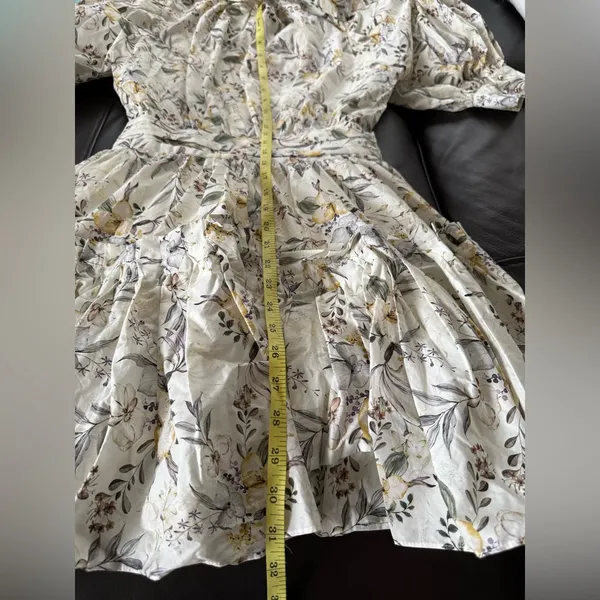 En Saison Cream Floral Mini Dress - Image 14