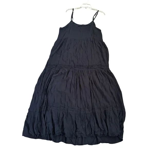 Lulus Favorite of the Day Tiered Maxi Dress Women XL Lined Black Boho Beach - Image 8
