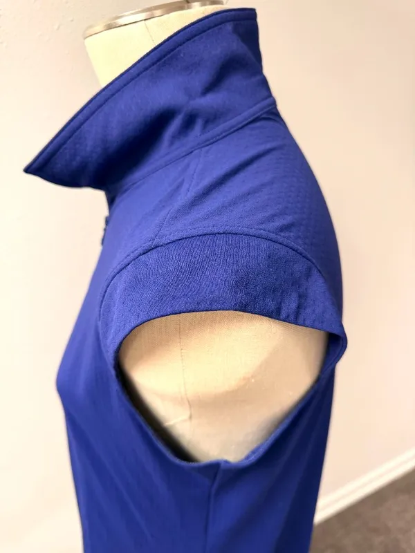IBKUL Sleeveless Zip Polo Tank Blue Size L - Image 5