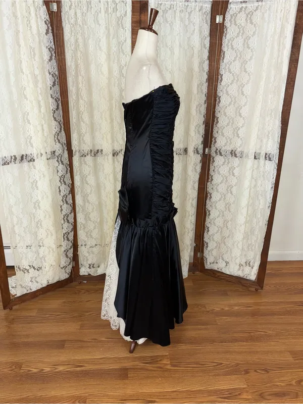 Gorgeous Vintage 90s Gunne Sax Taffeta Prom Gown - Image 5