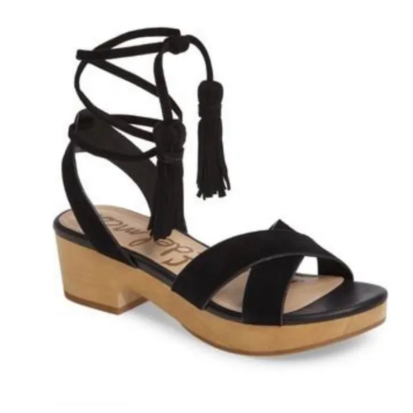 Sam Edelman‎ Jenna Ankle Wrap Sandal Black 90’s 9 - Image 10