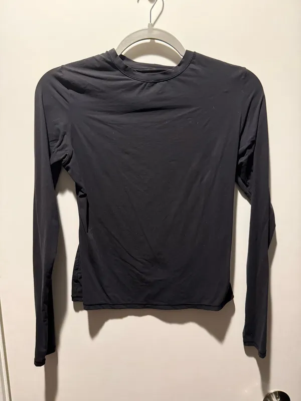 Skims Fits Everybody Long Sleeve, M, Black, NWT - Image 2
