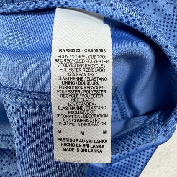 Nike Swoosh Dri-FIT Women’s Sports Bra Medium Blue Racerback Athletic - Image 4
