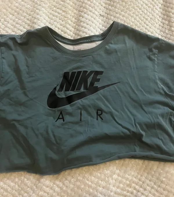Nike XL The Tee Dark Turquoise Cut Off Top - Image 4