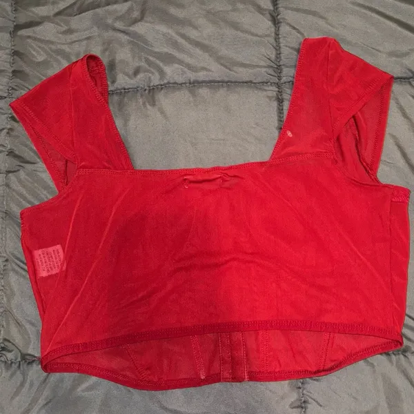 Urban Outfitters Red Lace Corset - Image 3