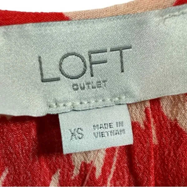 NWT LOFT Sleeveless Tiered Floral Midi‎ Dress Size XS Feminine Vacation Beachy - Image 3