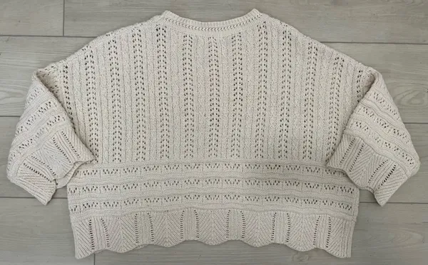 Altar'd State Bohemian Cropped Knit Sweater - Image 2