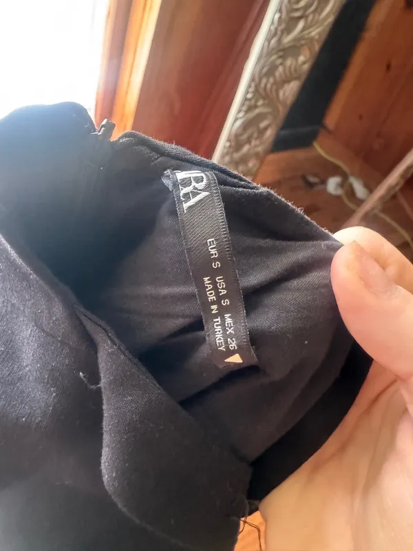ZARA Black Mini Dress - Image 3