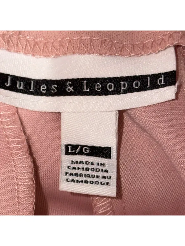 Jules & Leopold Pink Tie Waist Ankle Pants Large - Image 7