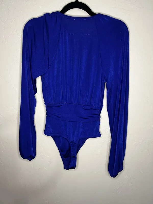Intimately Free People Revolve In Your Arms Royal Blue Thong‎ Bodysuit - Image 8