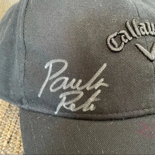 NWT Callaway Heritage Twill Hat Black Autographed by Paula Reto - Image 3