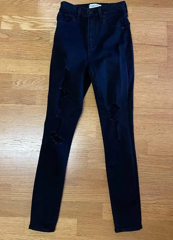 Abercrombie & Fitch Curve Love Skinny High Rise Coastal Cowgirl Western … - Image 2