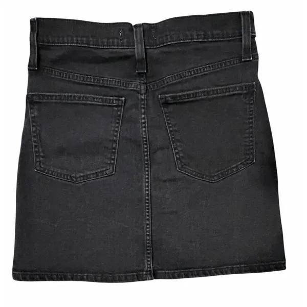 Madewell Denim A-line Mini Skirt Black Women's‎ Size 25 - Image 4