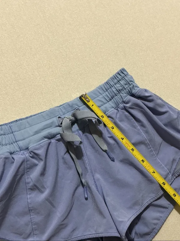 lululemon athletica Indigo Blue Athletic Drawstring Shorts - Image 6