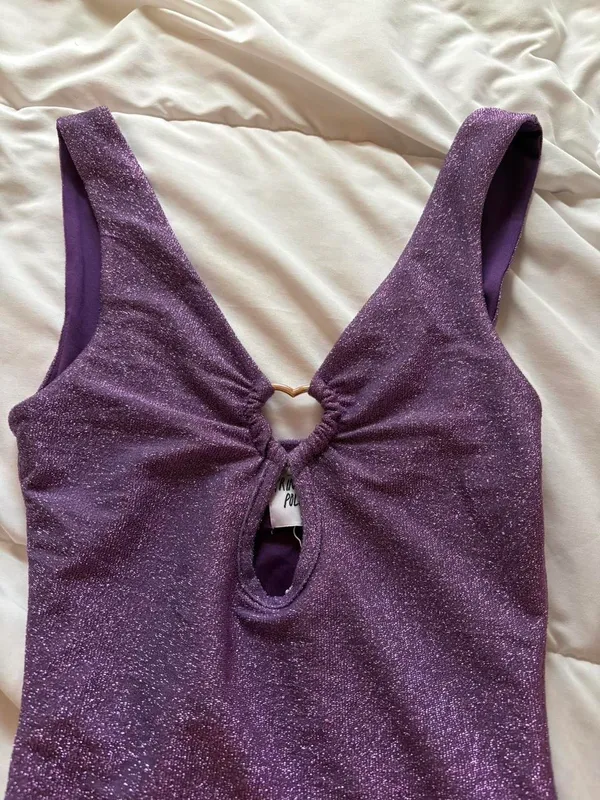 Princess Polly purple glitter mini dress - Image 3