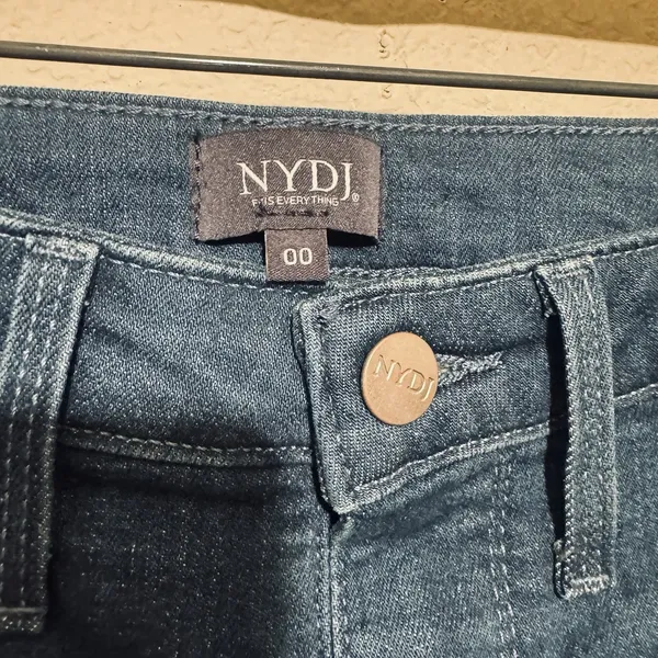 NYDJ Jeans‎ Womens 00 Patch Pockets Hugo Rain Flare Leg Denim - Image 4