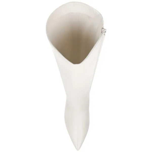 On 34th Womens Rachelle Stovepipe Boots 10019723900 Bone Smooth White 6M - Image 8
