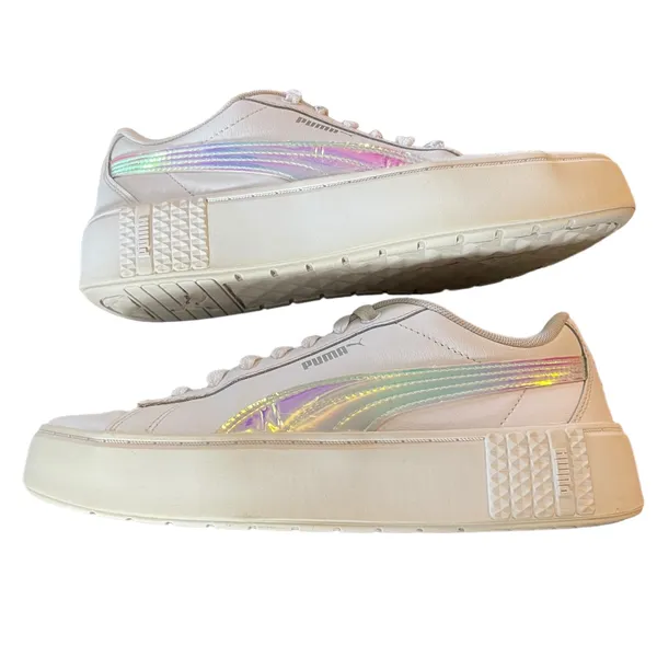 Puma Jada Holographic White Sneakers Size 8.5 - Image 8