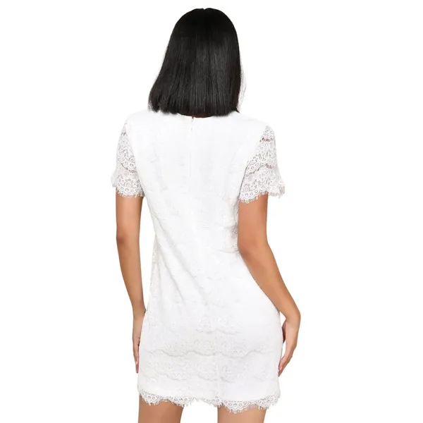 Lulus Take Me to Brunch Ivory Lace Shift Dress size Large NWT - Image 5