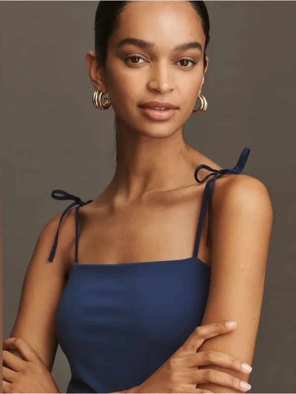 Anthropologie Square-Neck Twofer Midi Dress XS - Image 4