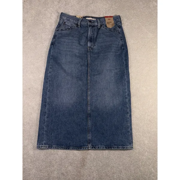 Levi Women High-Rise Back Slit Skirt 27 NWT - Image 2