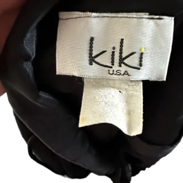 Vintage KiKi USA Black Polyester Formal Dress - Image 6