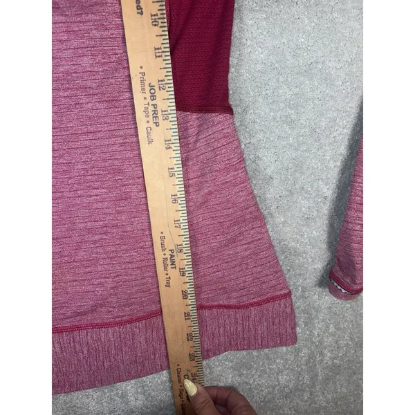 Lululemon 1/4 Zip Top Womans Size 6 Bumble Berry Run for Gold Pullover Yoga - Image 9
