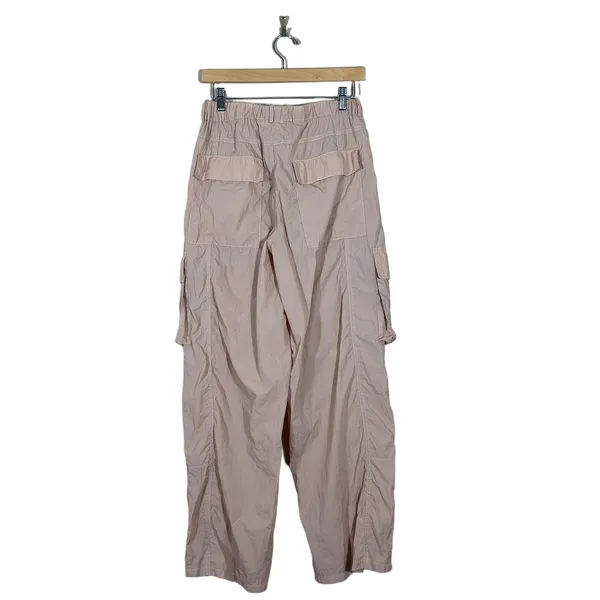 Ces Femme Cargo Solid Utility Pants Tan Gorpcore Crinkle Texture Size M Size M - Image 4