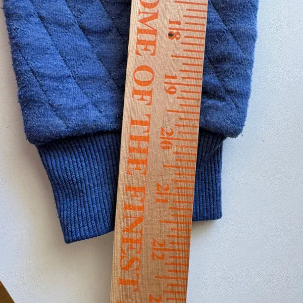 Marine Layer Quilted‎ Hoodie Women Small Blue Pullover Style 14025 Fall 2021 - Image 8