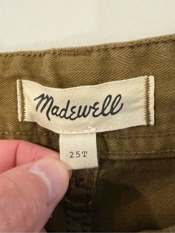 Madewell The Perfect Vintage Wide Leg Utility Pant Women’s 25T Golden Spinach - Image 10